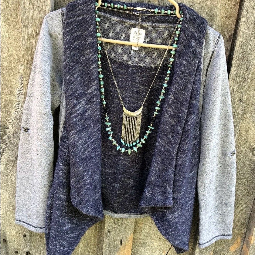 Sundance Dylan True Grit cardigan shawl sweater cottagecore lagenlook southwest